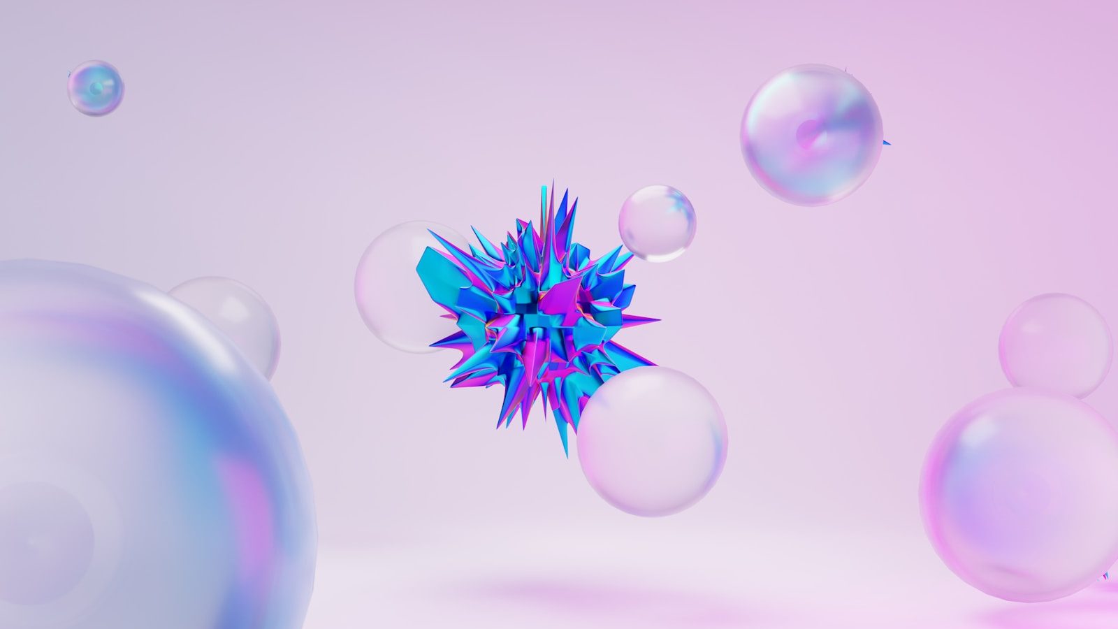 a bunch of soap bubbles floating in the air